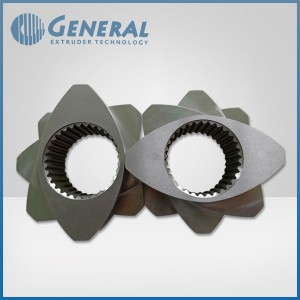 Twin Screw Extruder Machinery Screw Elements , Food Extruder Machine Parts