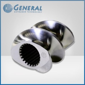 Professional Twin Extruder Machine Parts 63 Mm Barrel Diameter Hardened